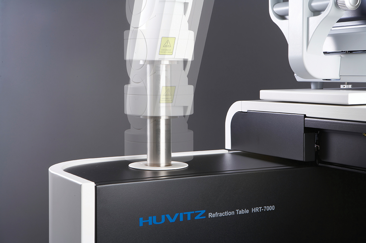 Huvitz HRT-7000 — Регулировка кронштейна по высоте