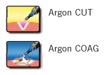 Режимы Argon CUT и Argon COAG