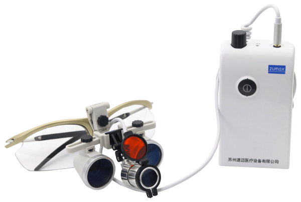 Комплект Zumax бинокулярная лупа SLF Galileo + осветитель HL 8300 (Китай)