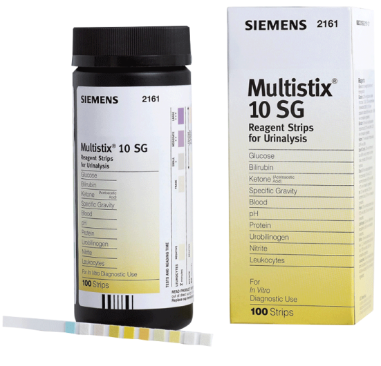 Тест-полоски с реагентом Multistix 10 SG Siemens