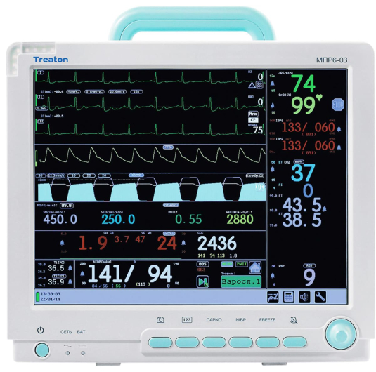 Монитор пациента реанимационный Triton МПР6-03 (Россия)