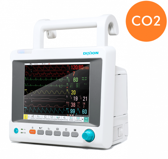 Прикроватный монитор пациента Storm 5500 Dixion c капнометрией (CO2)