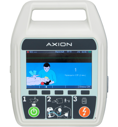 Дефибриллятор полуавтоматический наружный Аксион ДА Н 01 (Россия)